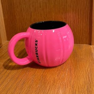 Starbucks Fall 2023 Bright Pink Pumpkin Mug